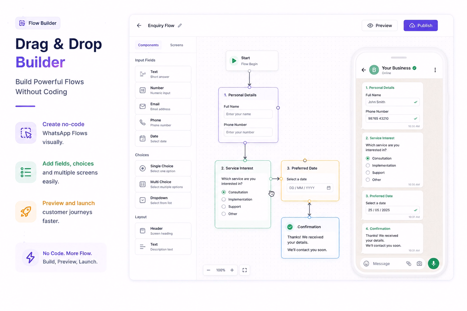 Drag & Drop Builder